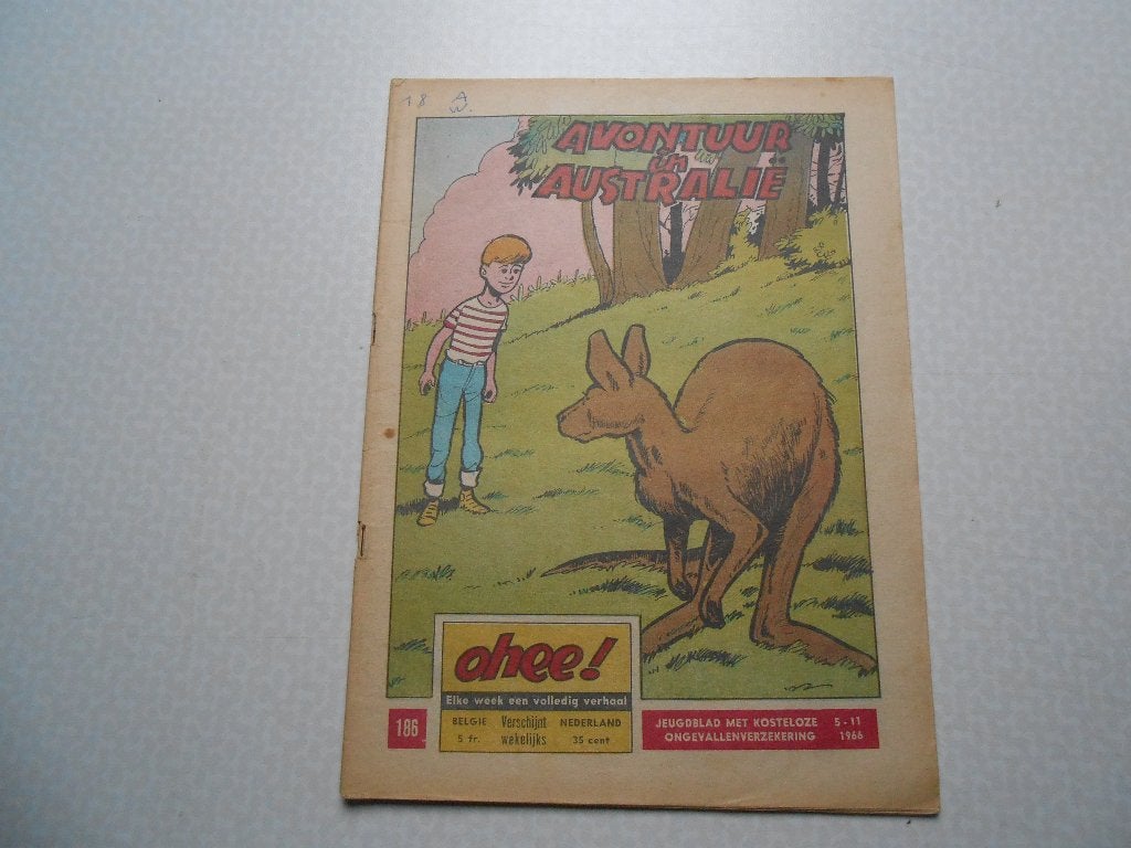 ohee 186 Avontuur in Australië 1966., Eén stripboek, Ophalen of Verzenden, Gelezen