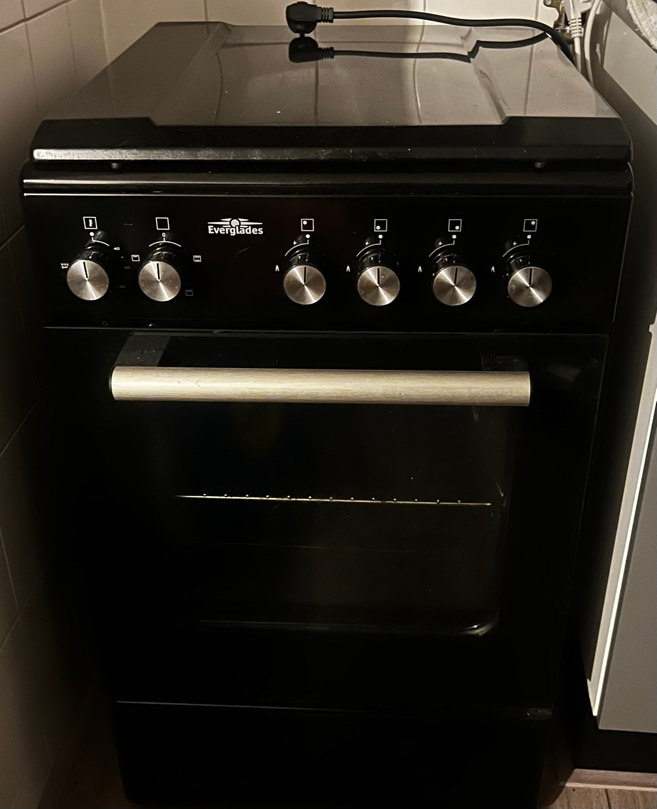Everglades 4 pits gas fornuis + Oven, Ophalen, 4 kookzones, Zo goed als nieuw, Gas