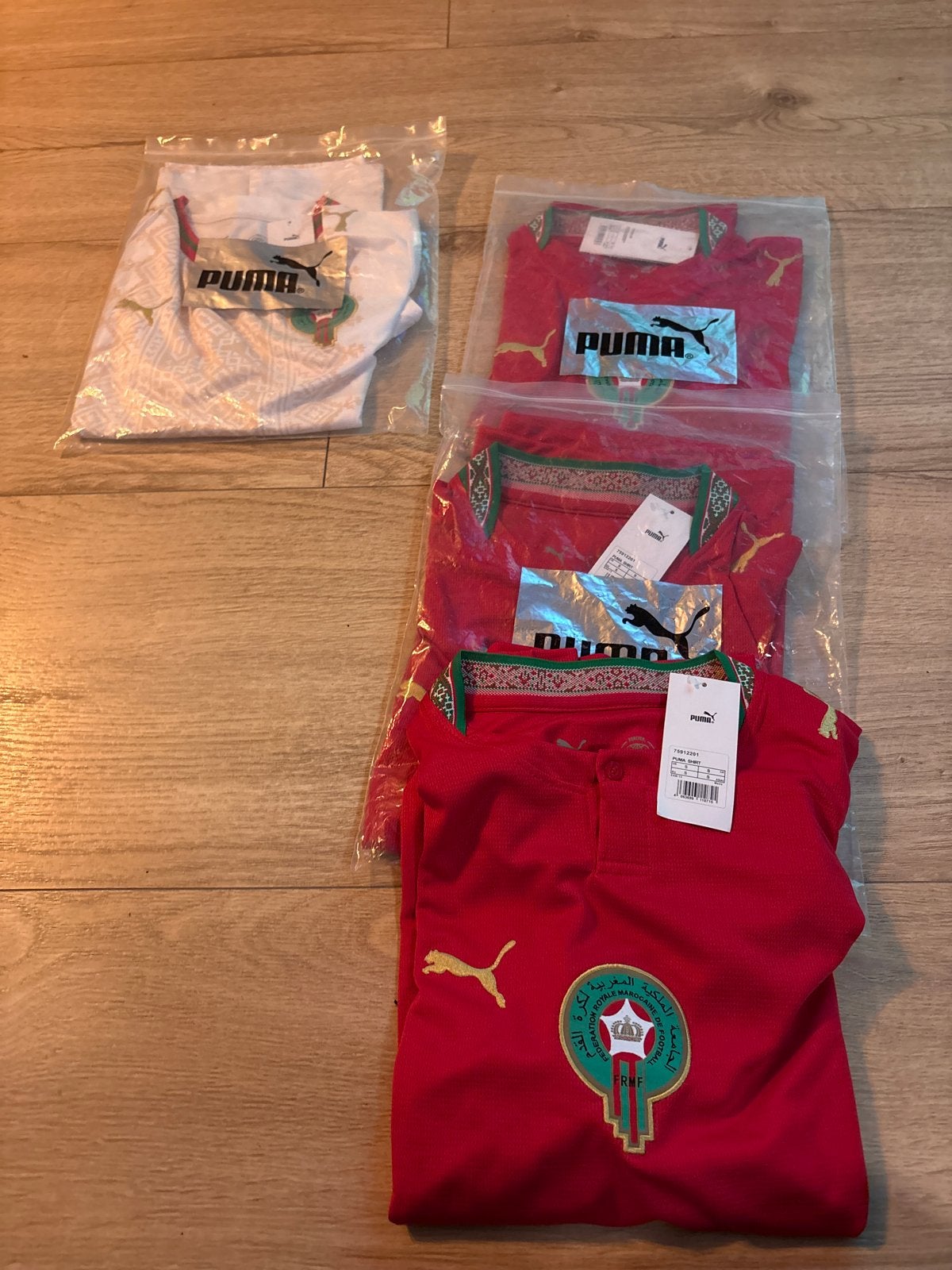 Marokko thuisshirt - Maten S en M beschikbaar, Wit, Nieuw, Ophalen of Verzenden, Voetbal