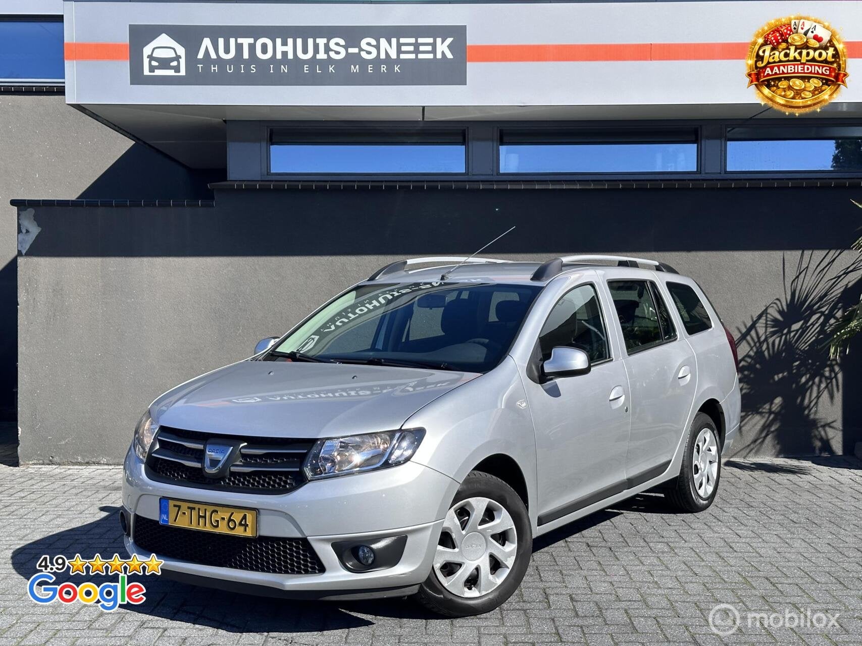 Dacia Logan MCV 0.9 TCe Lauréate | Airco | Trekhaak | Ruimt, Auto's, Origineel Nederlands, Bedrijf, Handgeschakeld, Zilver of Grijs