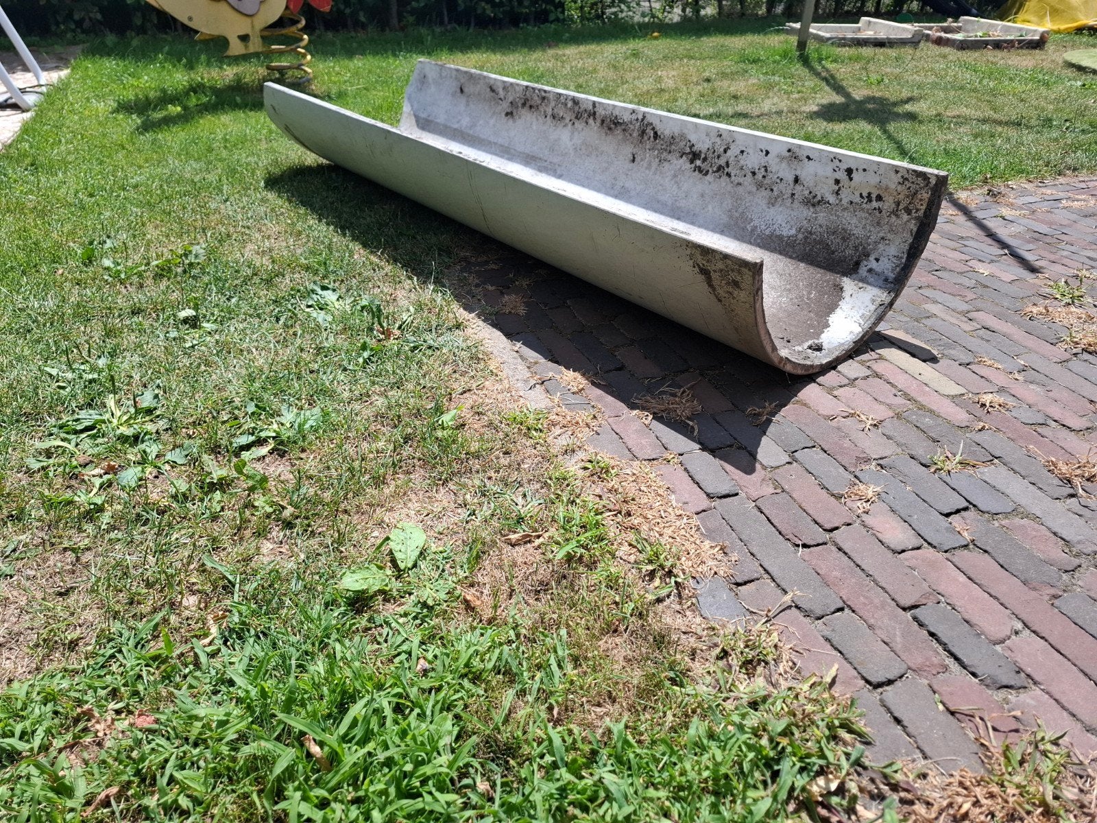 PVC Goot 50x160cm - Voedergoot of Waterval Vijver, Ophalen, Gebruikt