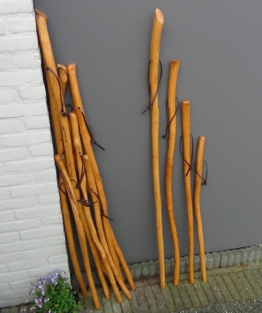 Veluwse wandelstok en steunstok van 90 tot 140 cm Wandelen, Ophalen of Verzenden, Verstelbaar, Nieuw