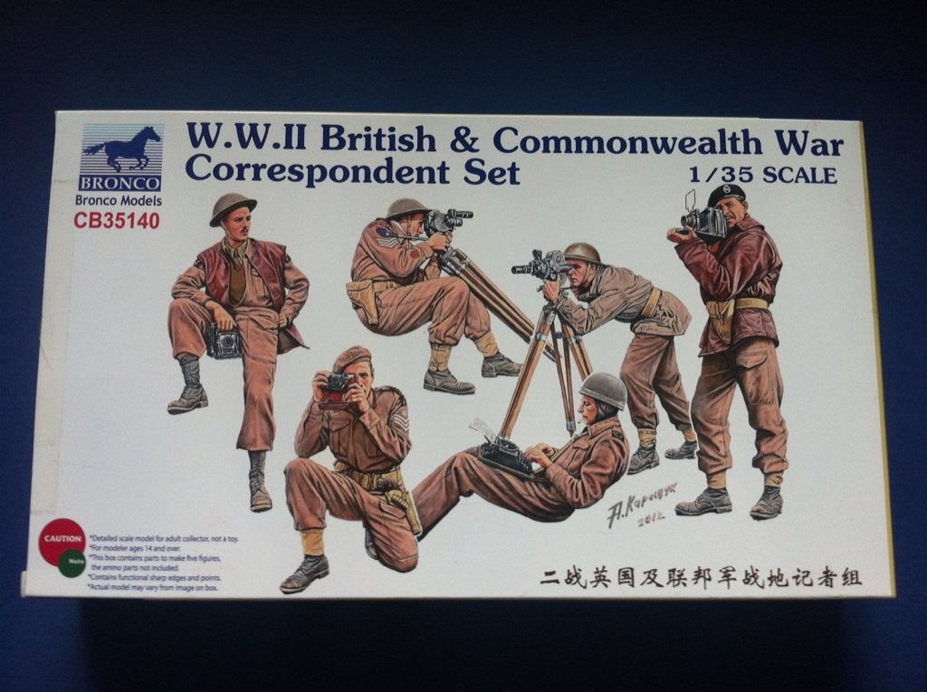 Bronco Models	35140	British War Correspondent Set	1/35, Verzenden, Nieuw, 1:35 tot 1:50