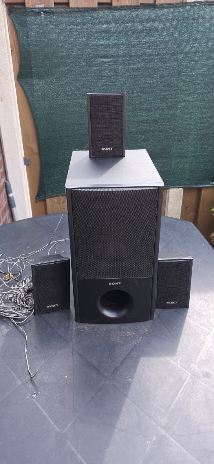 Sony SS-WP23 Speaker Systeem met 3 Satelliet Speakers, Gebruikt, Speakerset, Ophalen of Verzenden, Sony