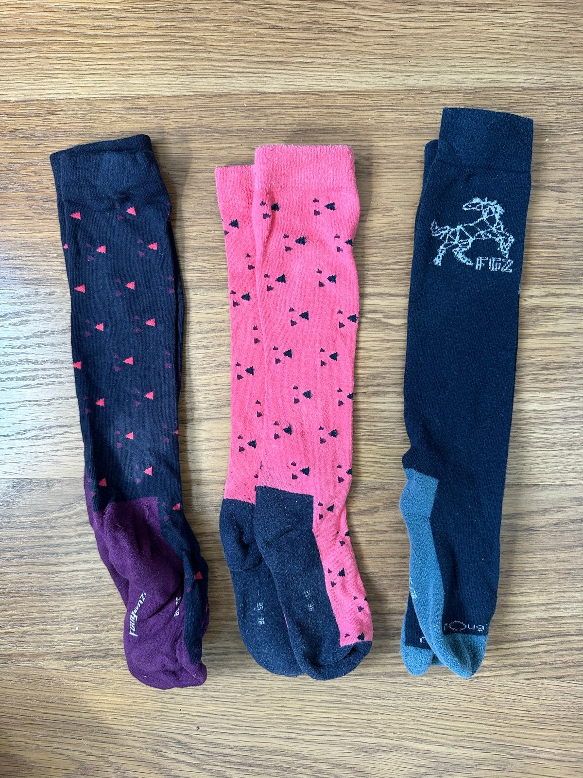 Verschillende Paardrijsokken maat 35-38, Dieren en Toebehoren, Paardrijkleding, Ophalen of Verzenden, Gebruikt, Kinderen, Overige typen