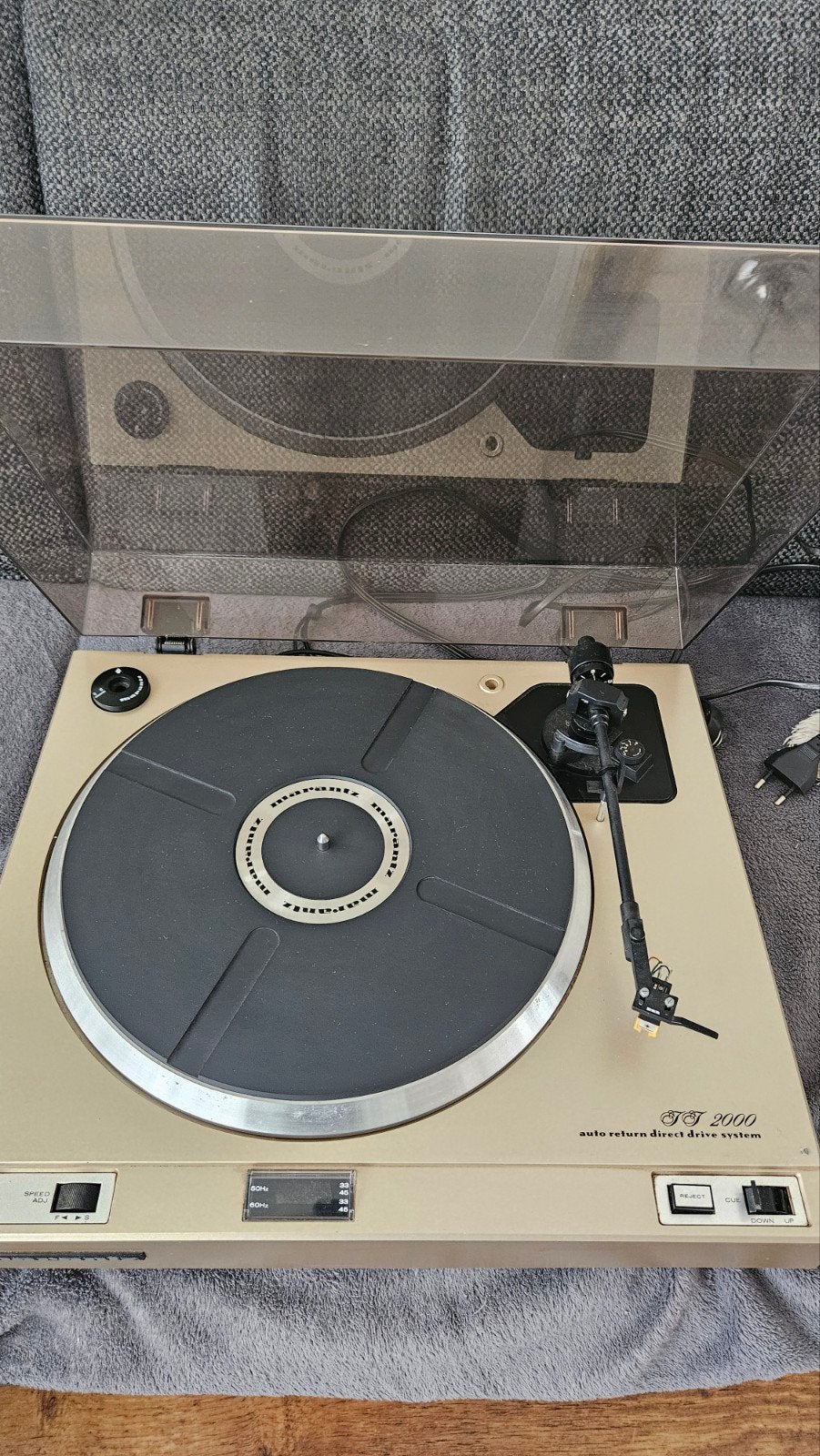 Marantz TT-2000 Vintage Auto-Return Direct-Drive Platenspele, Overige merken, Pitch-regelaar, Ophalen of Verzenden, Zo goed als nieuw