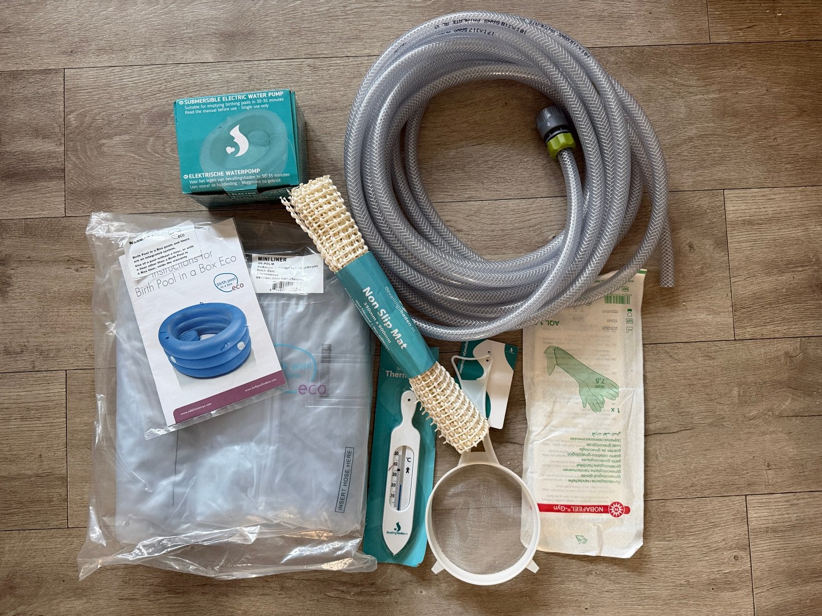 Bevallingsbad compleet met pomp en accessoires - Nieuw, Kinderen en Baby's, Ophalen of Verzenden, Nieuw