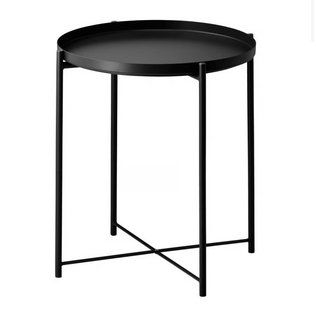 Ikea GLADOM bijzettafel, Huis en Inrichting, Tafels | Bijzettafels, Minder dan 55 cm, Rond, Zo goed als nieuw, Ophalen