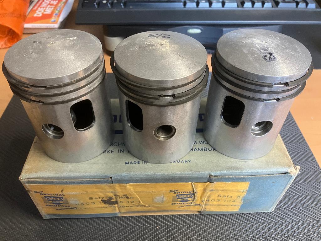 Set originele zuigers Auto Union DKW  3=6 F91 F93 F94 Munga, Ophalen of Verzenden, Nieuw