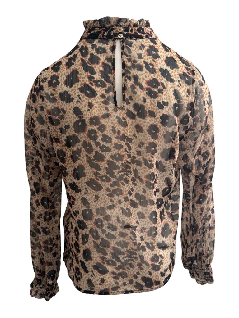 Damsel in a Dress shirt lange mouw L, Maat 38/40 (M), Bruin, Ophalen of Verzenden, Zo goed als nieuw