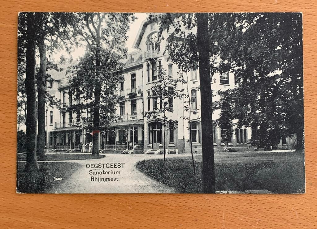 Ansichtkaart oegstgeest Sanatorium Rhijngeest, Ophalen of Verzenden