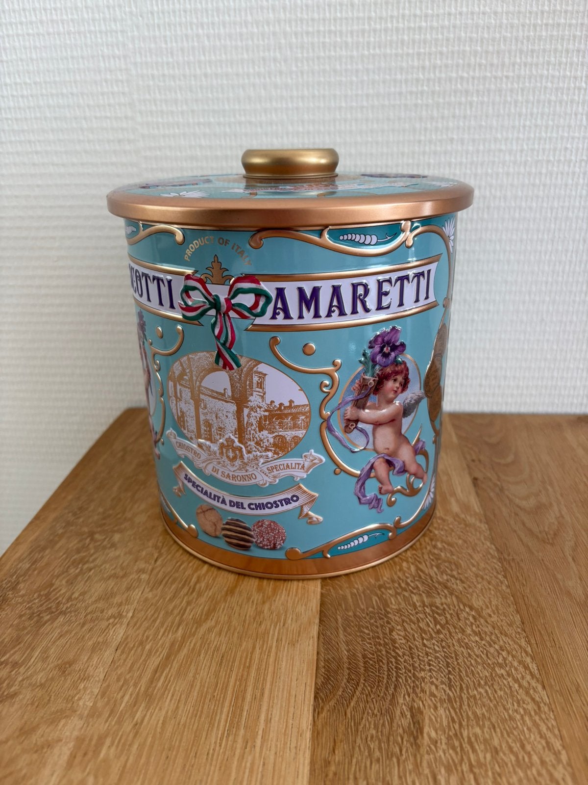 Biscotti amaretti blik, Verzamelen, Blikken, Ophalen of Verzenden, Zo goed als nieuw, Overige