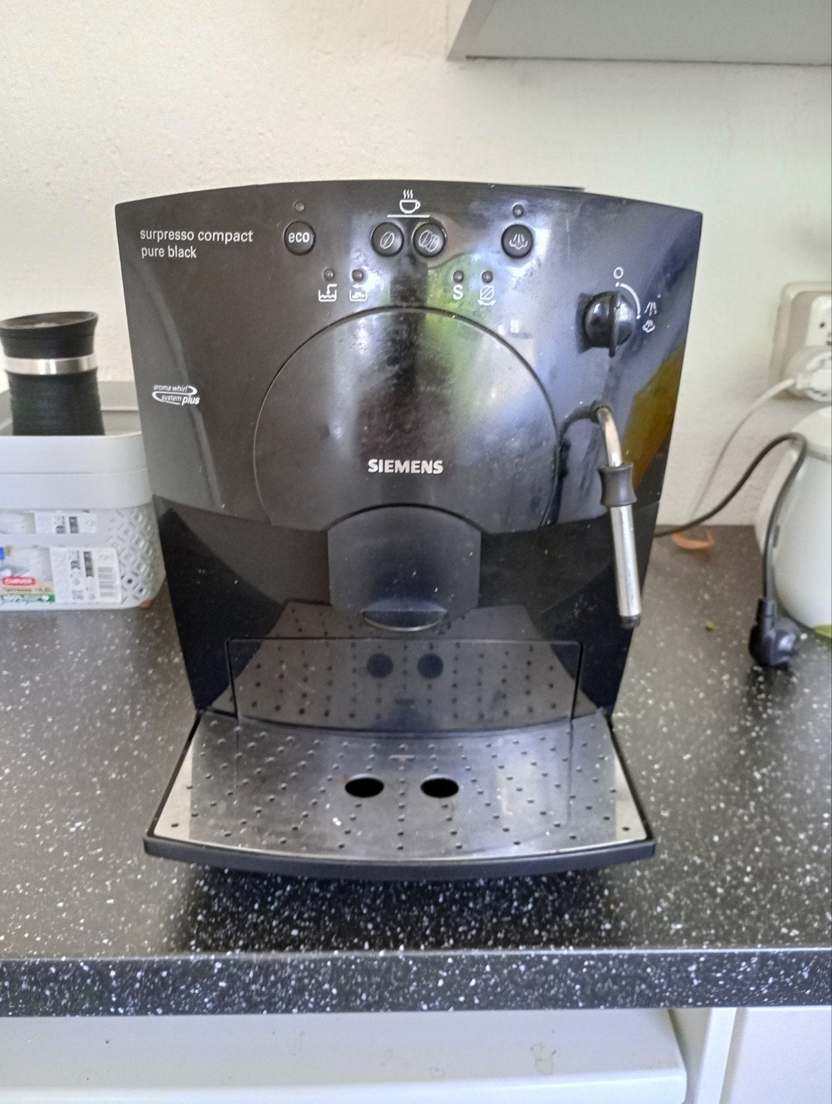 Siemens Surpresso Compact Pure Black - DEFECT (lekkage), Koffiemachine, Koffiebonen, Niet werkend, Ophalen