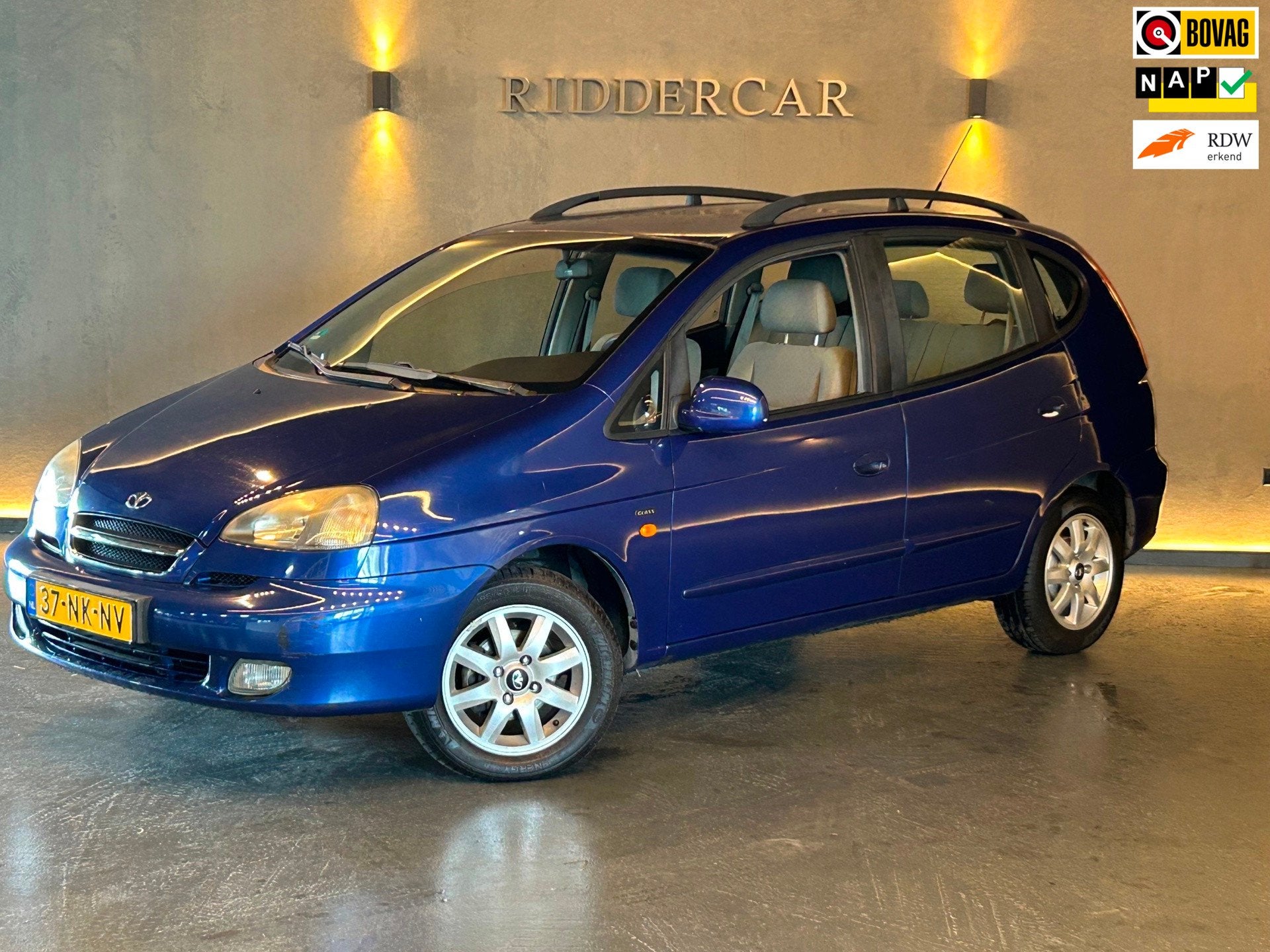 Daewoo Tacuma 2.0 Class|2E EIG|AUTOMAAT|NAP|AIRCO|APK09-2027, Auto's, 1998 cc, Gebruikt, Blauw, Origineel Nederlands
