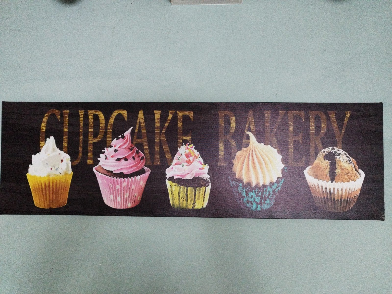 Cupcake Bakery wanddecoratie - Leuke keuken decoratie, Ophalen, Minder dan 50 cm, Gebruikt, Print