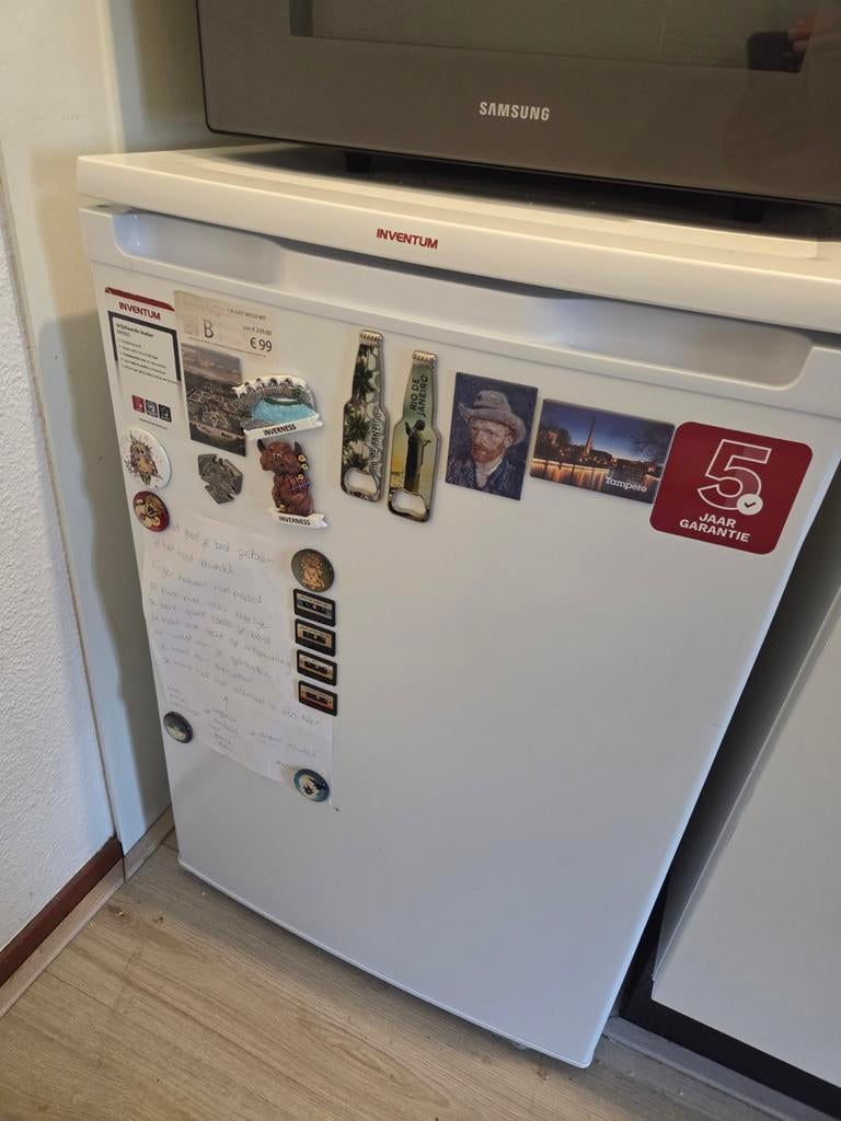 Inventum koelkast met garantie, Witgoed en Apparatuur, Vriezers en Diepvrieskisten, Ophalen, Minder dan 60 cm