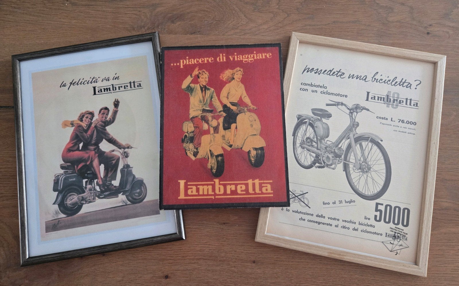 Vintage Lambretta Advertenties, Ophalen of Verzenden