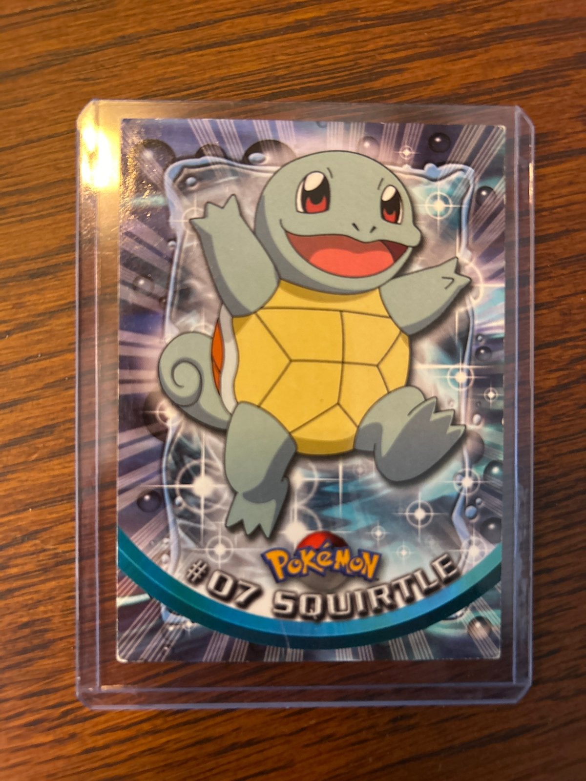 Pokémon Squirtle #07 Topps TV Animation Edition Kaart, Ophalen of Verzenden, Zo goed als nieuw, Losse kaart, Foil