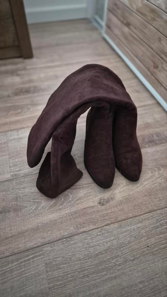 Laarzen over de knie, Kleding | Dames, Schoenen, Ophalen, Zo goed als nieuw, Bruin, Hoge laarzen