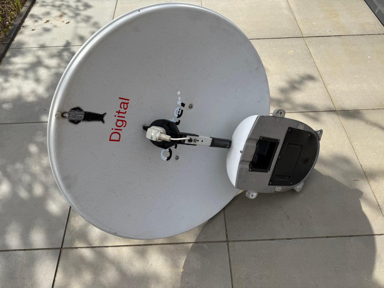 Oyster Schotel antenne met ontvanger & TV & accessoires, Ophalen, Gebruikt, Overige merken