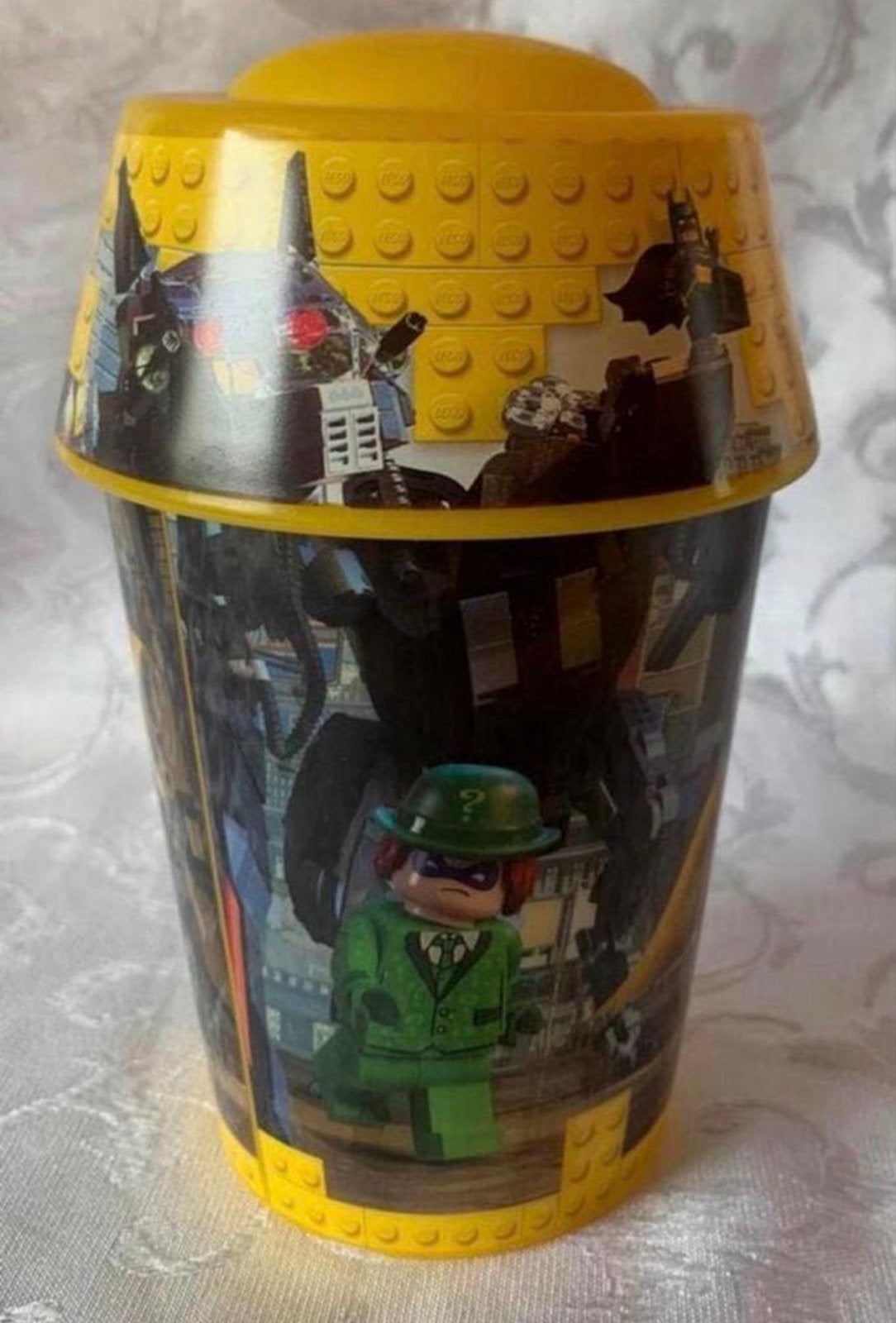 Lego Batman Movie drinkbeker met deksel, Overige thema's, Lego, Overige typen, Ophalen of Verzenden
