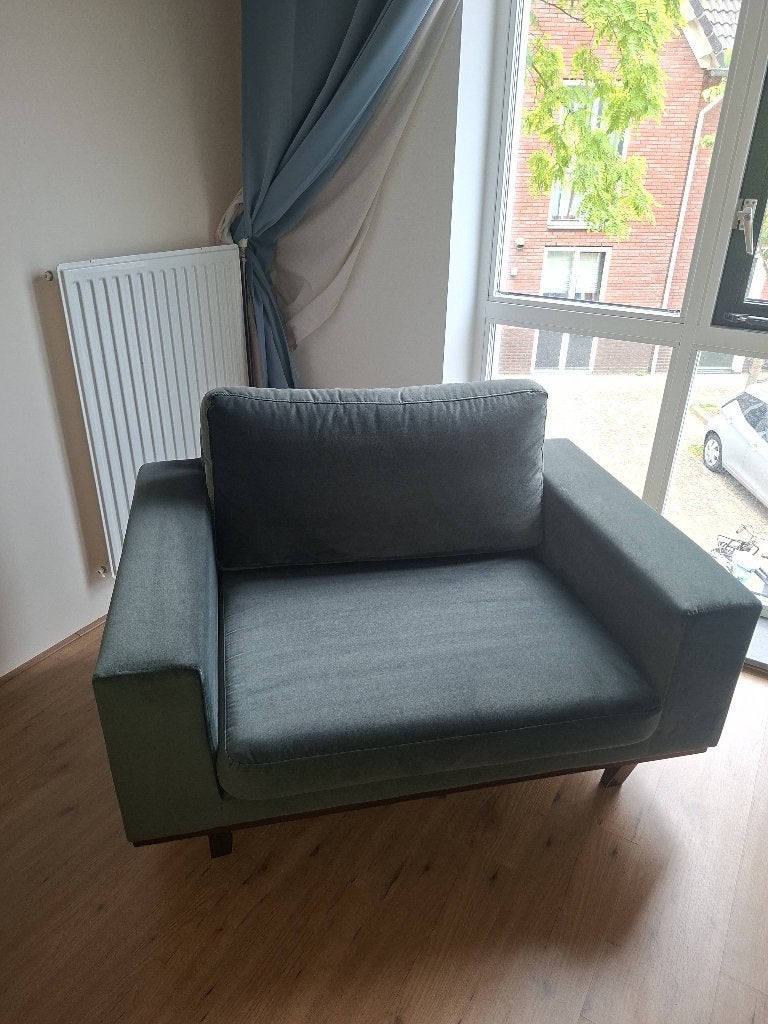 Loveseat Torino (NOUS Living, groen), Ophalen, Gebruikt, 75 tot 100 cm, 100 tot 125 cm