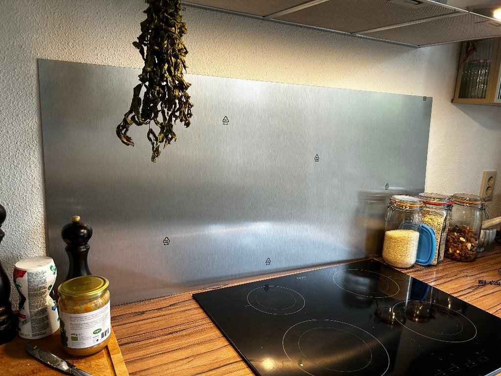 LYSEKIL Wandpaneel RVS en Messing, Ophalen, Nieuw, Overige materialen
