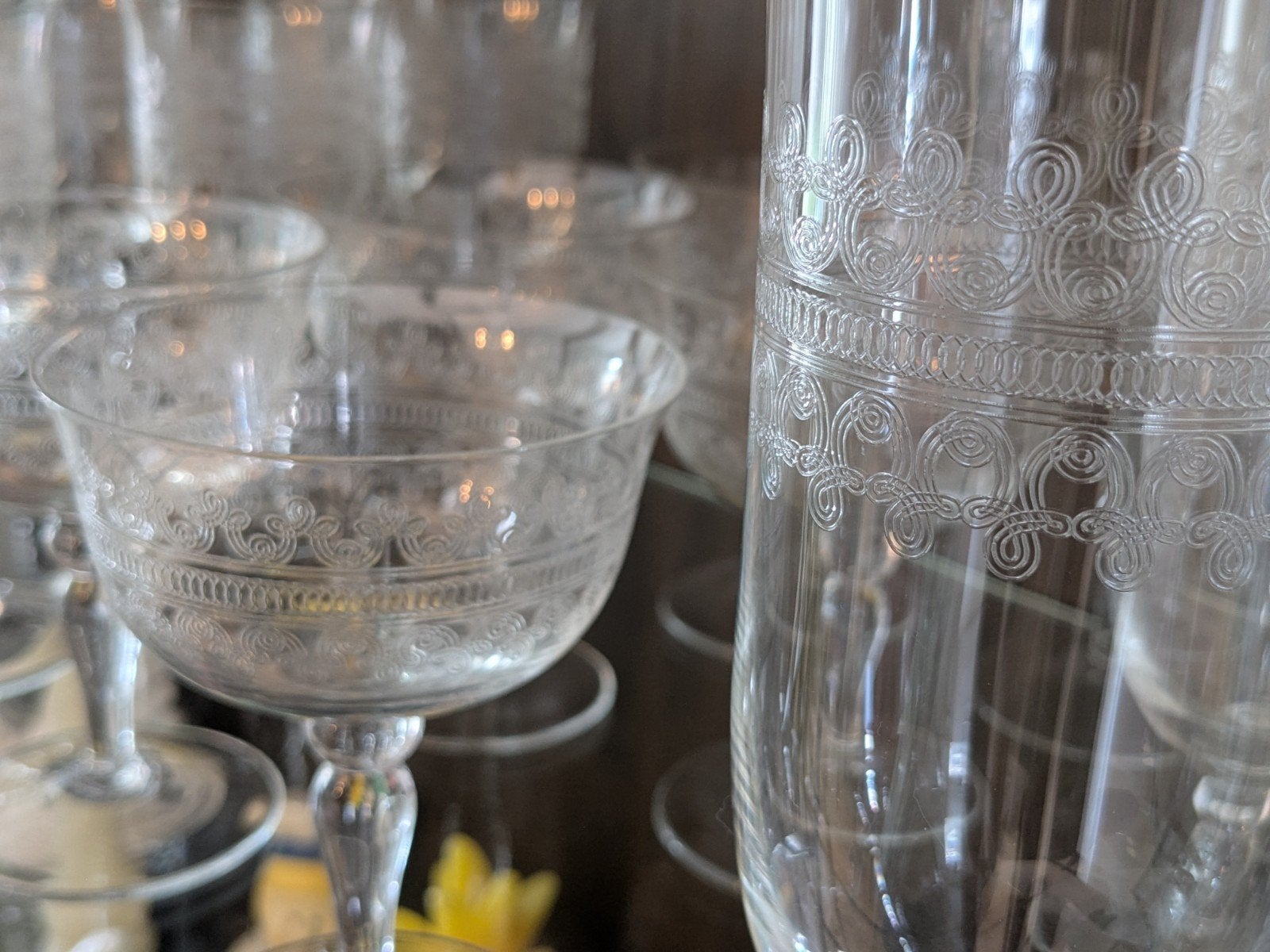 30 prachtige kristallen borrelglazen - Fostoria cloverleaf, Antiek en Kunst, Antiek | Glas en Kristal, Ophalen