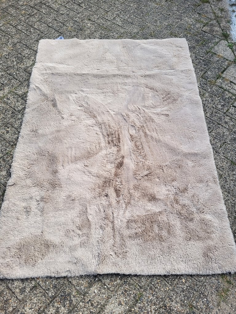 Vloerkleed zgan, Ophalen, 100 tot 150 cm, Beige, Zo goed als nieuw