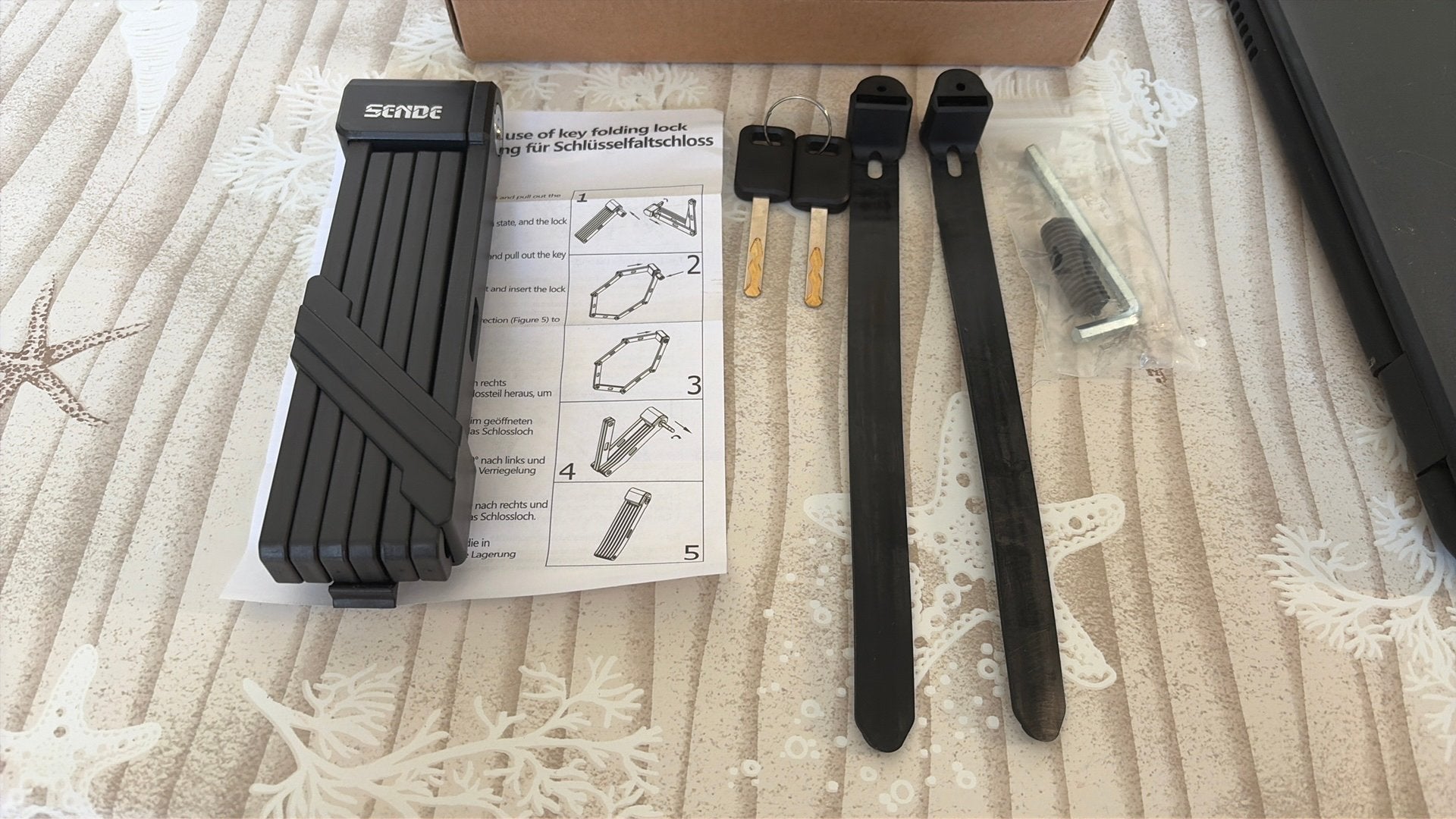 Seude SDZ10 vouwslot (bike lock) voor fietsen of e-steps., Ophalen of Verzenden, Nieuw, Overige typen