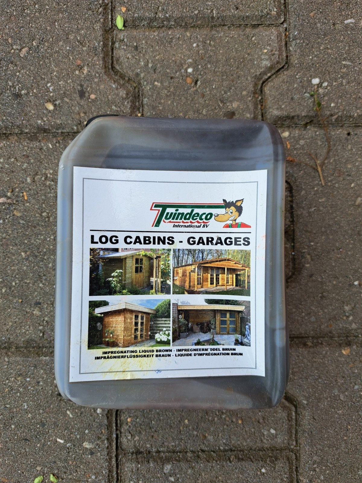 Tuindeco Impregneermiddel Bruin voor Blokhutten/Garages, Tuin en Terras, Tuinhuizen, Ophalen, Nieuw, Hout, Tuinhuis