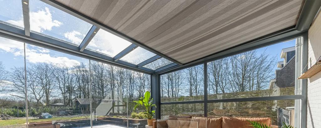Verasol onderdakzonwering veranda, Ophalen, Zo goed als nieuw, Veranda