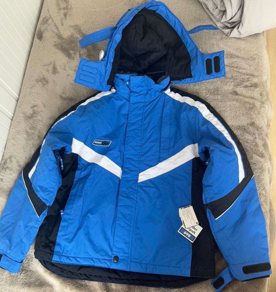 Skicross ski-jack, blauw met wit en zwart nieuw!, Kinderen en Baby's, Kinderkleding | Maat 152, Ophalen of Verzenden, Zo goed als nieuw