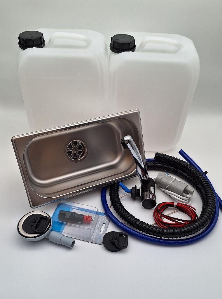 Water Wasbak set voor Camper keukenblokje keukenblok keuken, Caravans en Kamperen, Camper-accessoires, -, Verzenden, -, Nieuw