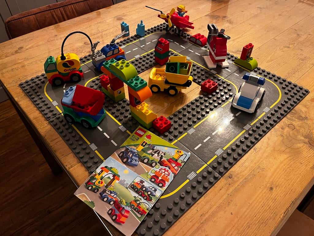 Duplo Voertuigen & Wegplaten Set - Diverse Combinaties, Kinderen en Baby's, Speelgoed | Duplo en Lego, Ophalen of Verzenden, Gebruikt