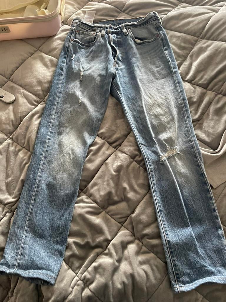 Levi's 501s skinny 28x30, Ophalen of Verzenden, Zo goed als nieuw, Blauw, W28 - W29 (confectie 36)