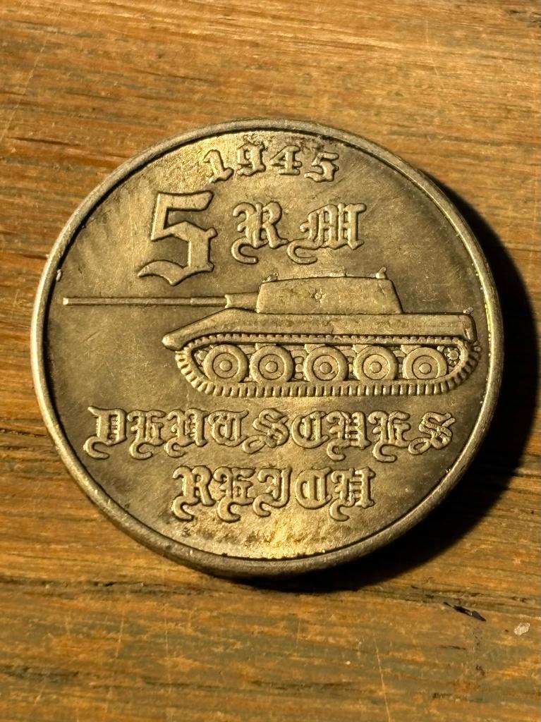 Munt penning token tiran dictator adolf hitler, Ophalen of Verzenden, Duitsland, Losse munt