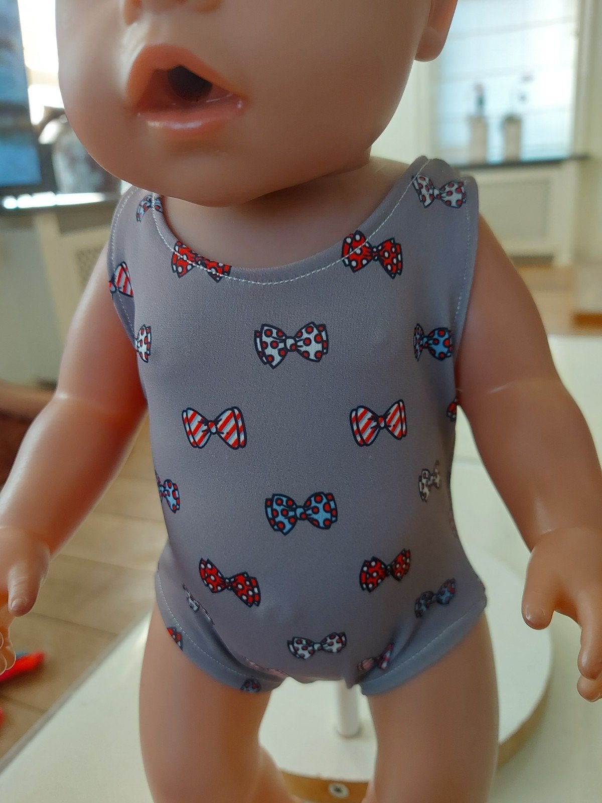 Strikjes badpak baby born pop 43cm, Ophalen of Verzenden, Nieuw, Babypop