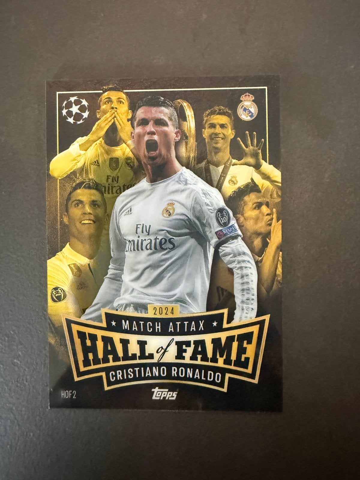 Cristiano Ronaldo Hall of Fame Topps Match Attax Kaart, Verzamelen, Sportartikelen en Voetbal, Ophalen, Zo goed als nieuw, Buitenlandse clubs