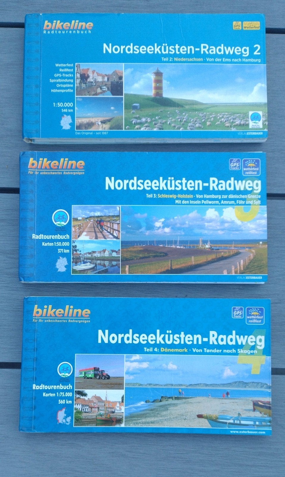 Bikeline fietsgids - Nordseeküsten-Radweg, Boeken, Europa, Ophalen of Verzenden, Reisgids of -boek, Gelezen
