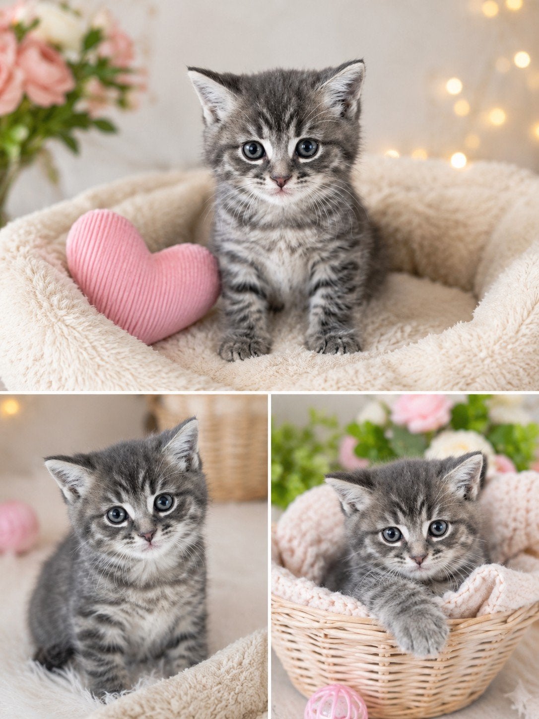 Britse korthaar kitten zonder stamboom poesje, Poes, Gechipt