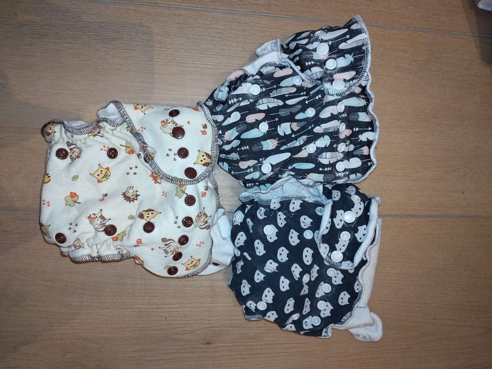3x petit lulu one size bamboe voorgevormde wasbare luier, Ophalen of Verzenden, Gebruikt, Overige typen