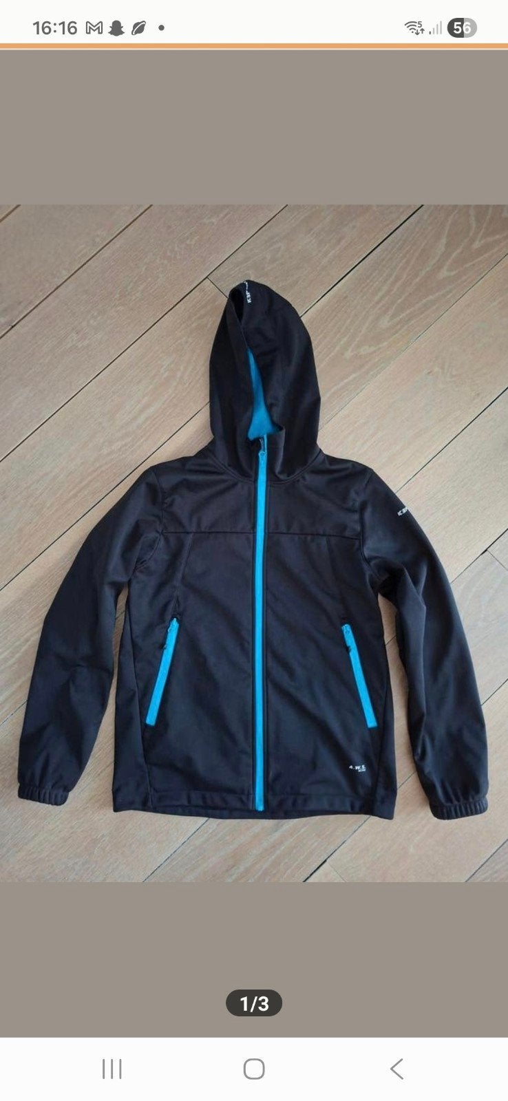 Softshell jas 164, Ophalen of Verzenden, Zo goed als nieuw, Jongen, Jas