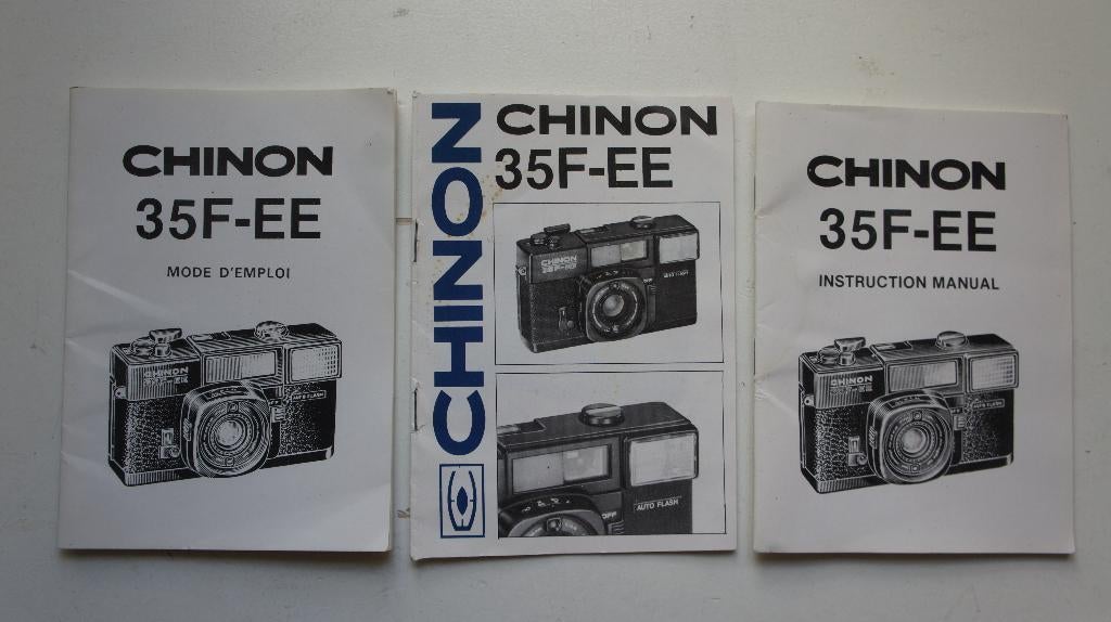 Camera Chinon 35F-EE handleiding Engels Frans, Ophalen of Verzenden, Gebruikt, Compact, Overige Merken