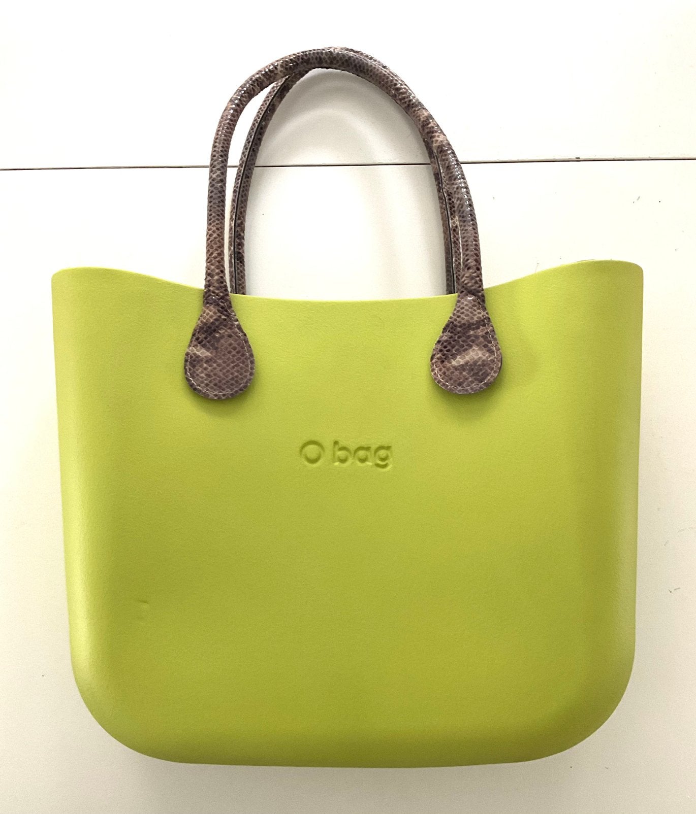 O’bag classic limegroen met snake hengsels, Sieraden, Tassen en Uiterlijk, Ophalen of Verzenden, Nieuw