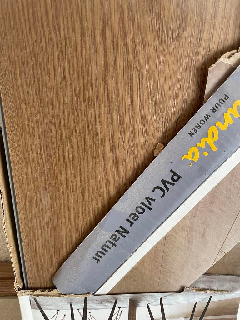 1 pak Lundia PVC vloer Natuur - ca. 2,50 m², Ophalen, Kunststof, Overige typen, Zo goed als nieuw