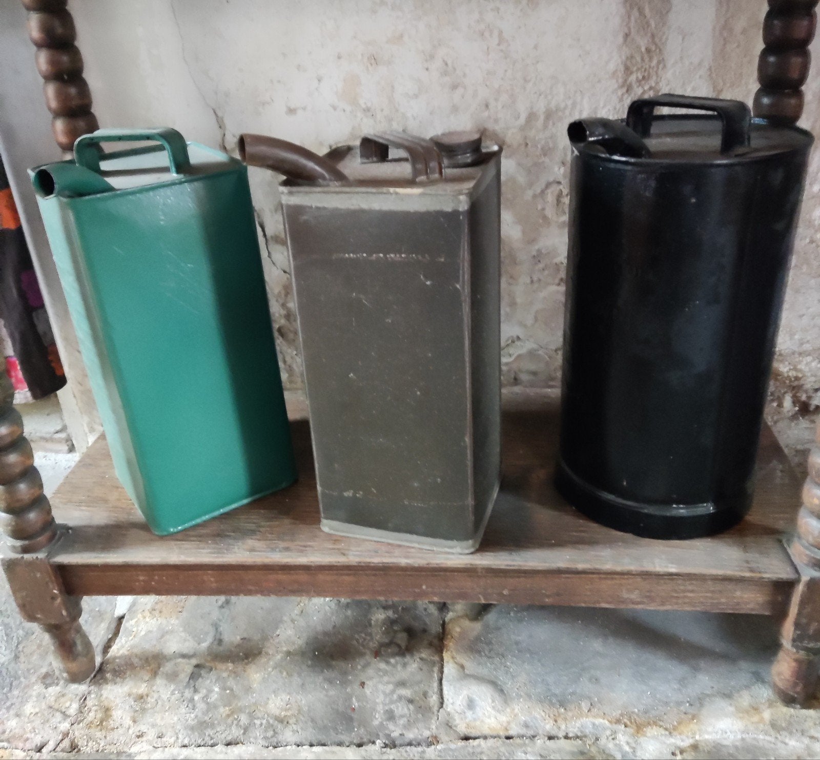 Vintage Petroleum Blikken / Kannen, Verzamelen, Blikken, Ophalen of Verzenden, Gebruikt, Overige