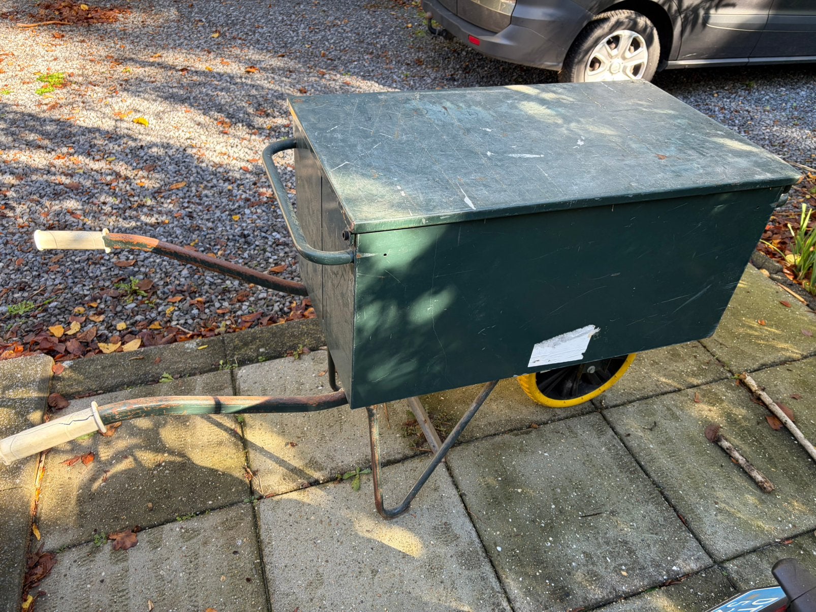 Gereedschaps kruiwagen groen, Tuin en Terras, Ophalen, Gebruikt