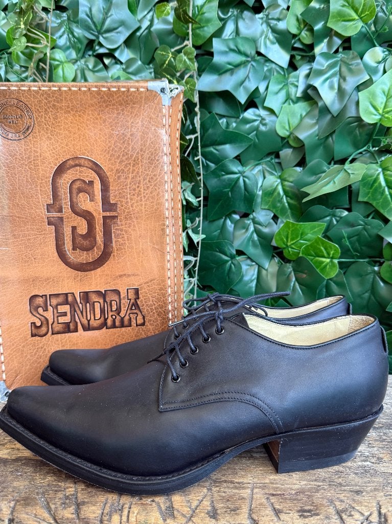 supergave vintage retro heren veterschoen van Sendra maat 44, Sendra, Zwart, Nieuw, Ophalen of Verzenden