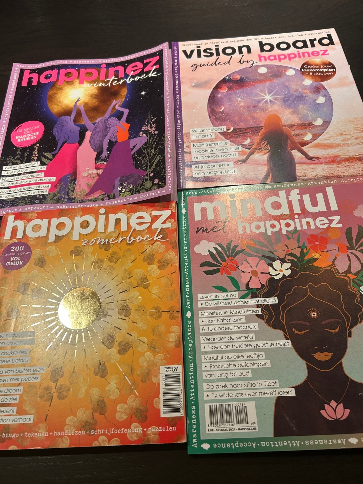 Happinez zomerboek winterboek mindful vision board, Ophalen of Verzenden, Zo goed als nieuw, Muziek, Film of Tv